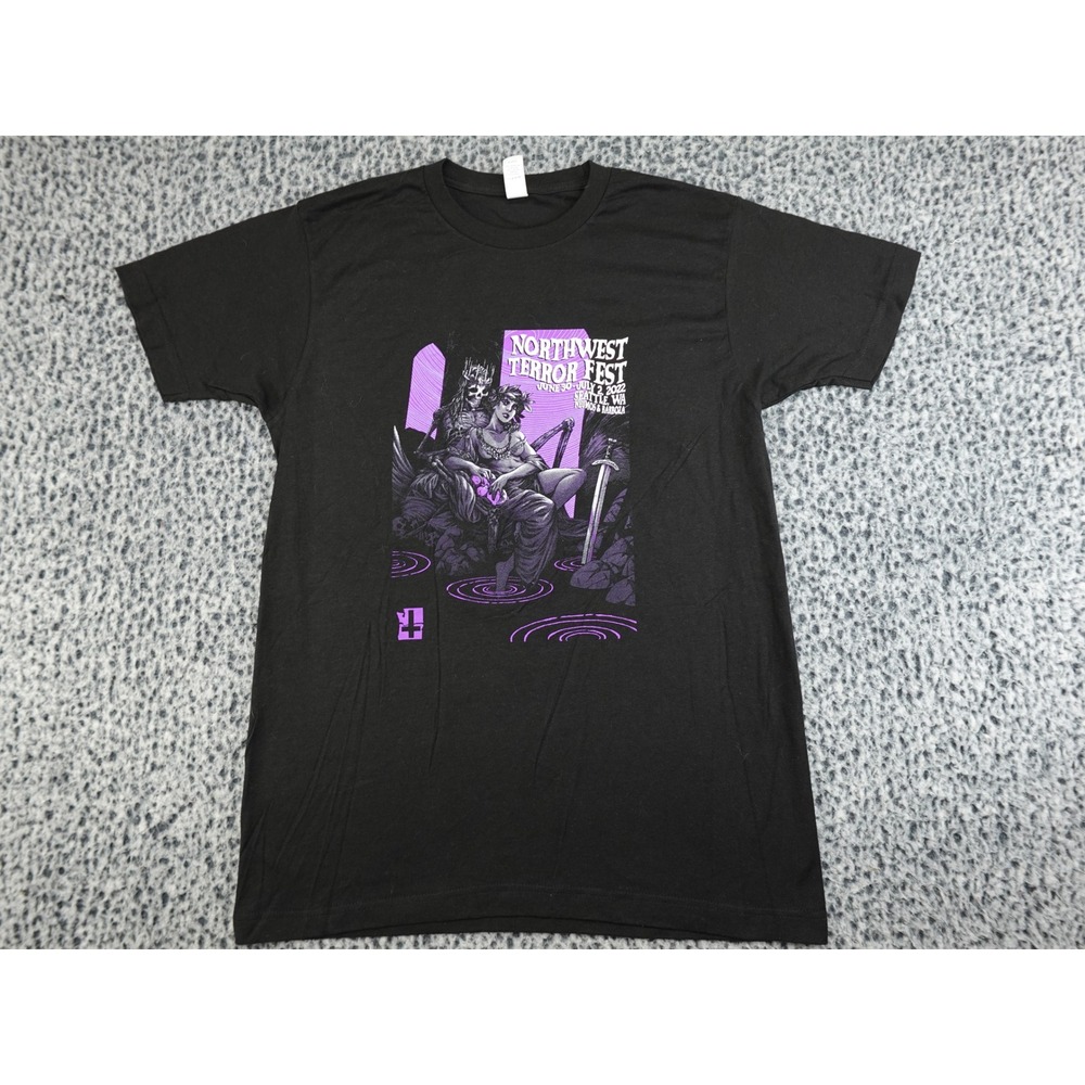 Tultex Northwest Terror Fest 2022 T-Shirt Medium Black Metal Band Lineup